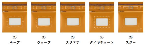 神田屋鞄オーダーメイドランドセル_ぽけっとのデザイン①～⑤